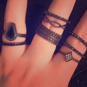 8 piece torrid ring set. Size 10